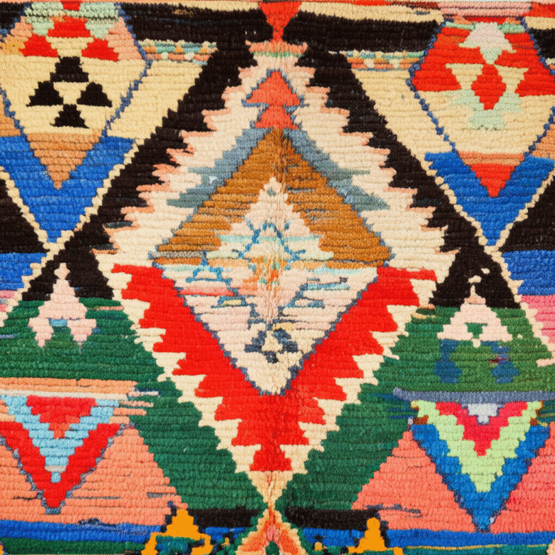 Generate a high-quality, relevant image prompt for an article about: Moroccan Rugs: Effortless Style