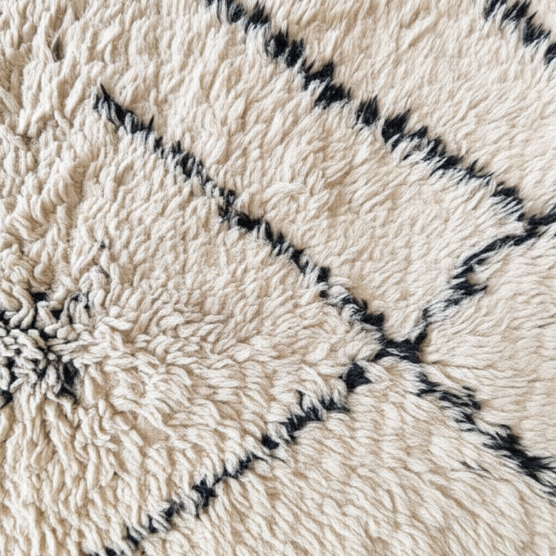 Generate a high-quality, relevant image prompt for an article about: Moroccan Rugs: Handmade Berber,